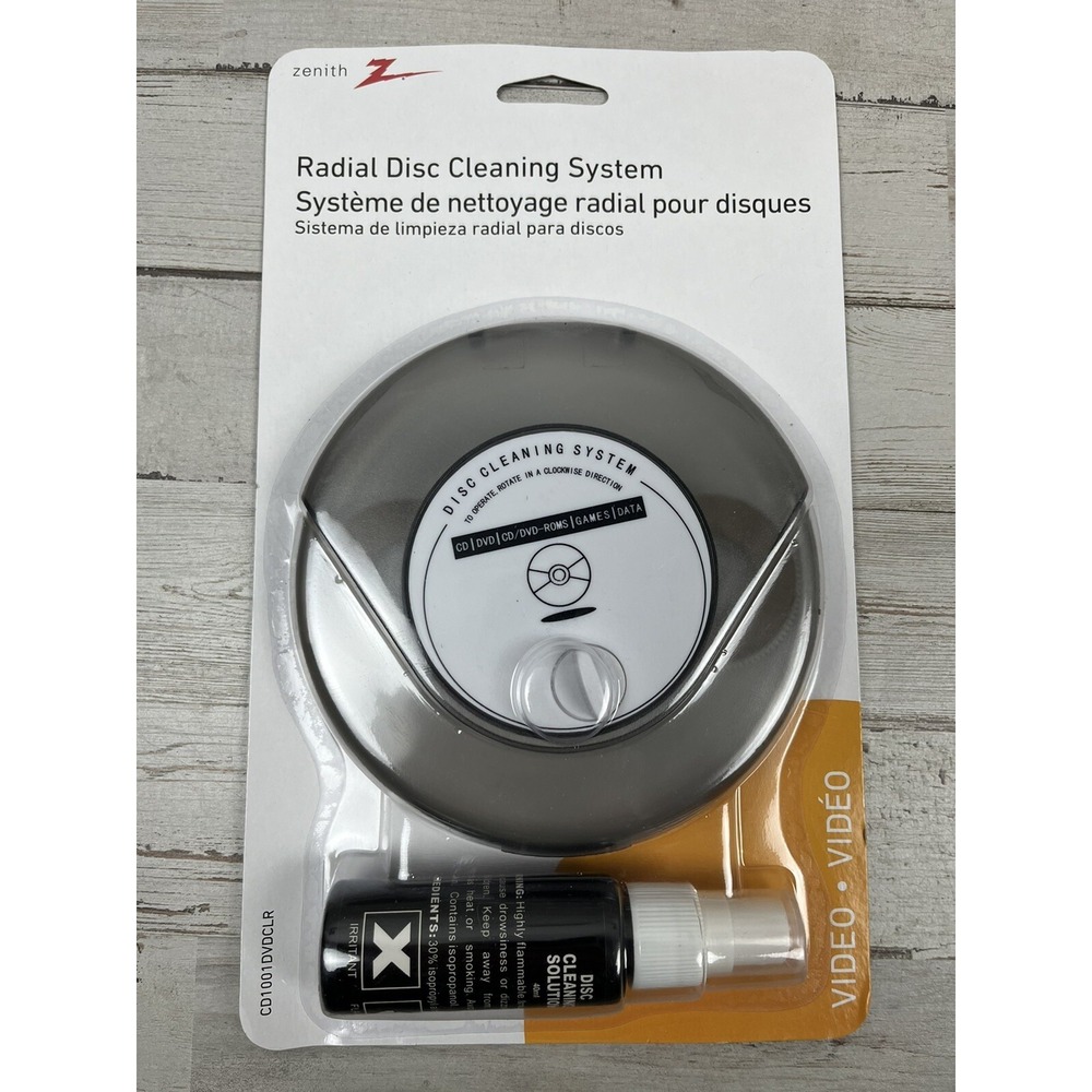 AmerTac - Zenith CD1001DVDCLR Radial Disc Cleaning System